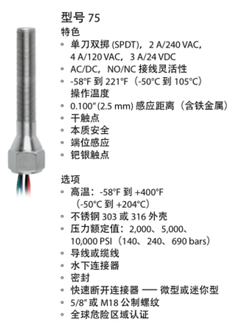 艾默生 topworx GO Switch感應開關(guān)